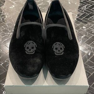Alexander McQueen Black Skull Loafers
